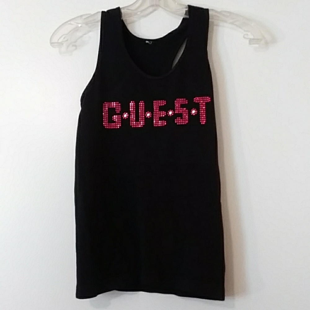 Black tank top
